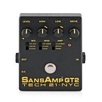 Tech 21 SansAmp GT2 Pedal Preamplificador para Guitarra 11