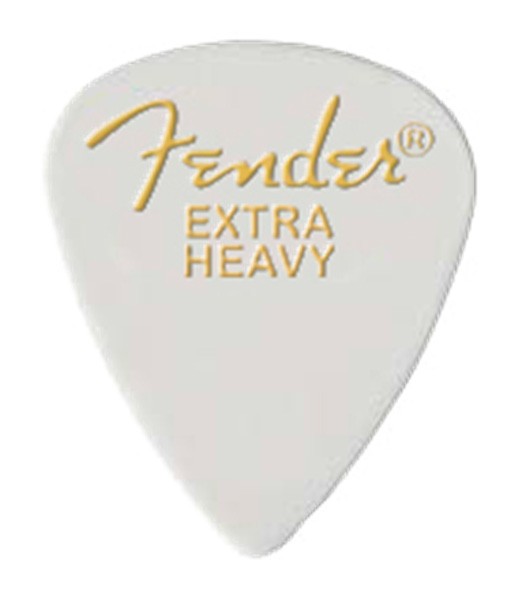 Fender 0980351680 351 Classic Celluloid Púa Blanca Extra Heavy. Unidad. 1