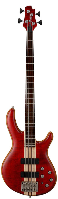 Cort A4 Plus FMMH OPBC Artisan Bajo Eléctrico Black Cherry 1