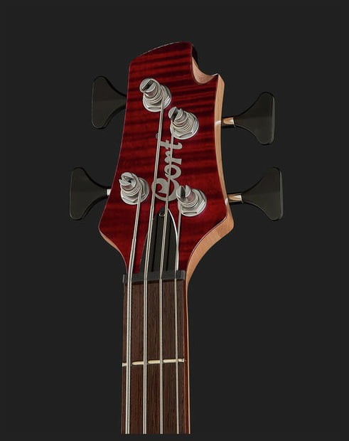 Cort A4 Plus FMMH OPBC Artisan Bajo Eléctrico Black Cherry 7