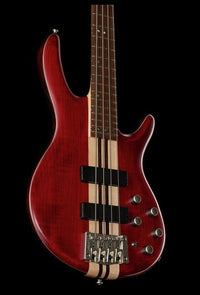 Cort A4 Plus FMMH OPBC Artisan Bajo Eléctrico Black Cherry 9