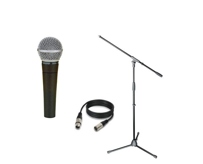 Shure -Pack- SM58LCE Micrófono Unidireccional + Pie de Micro + Cable 10 Metros 1