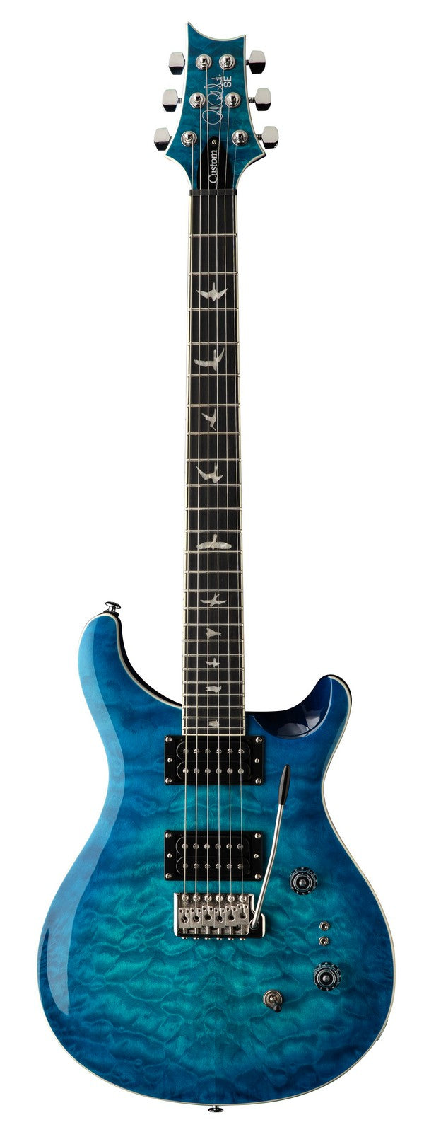 PRS SE Custom 24-08 Quilt LBL Guitarra Eléctrica Lake Blue 1