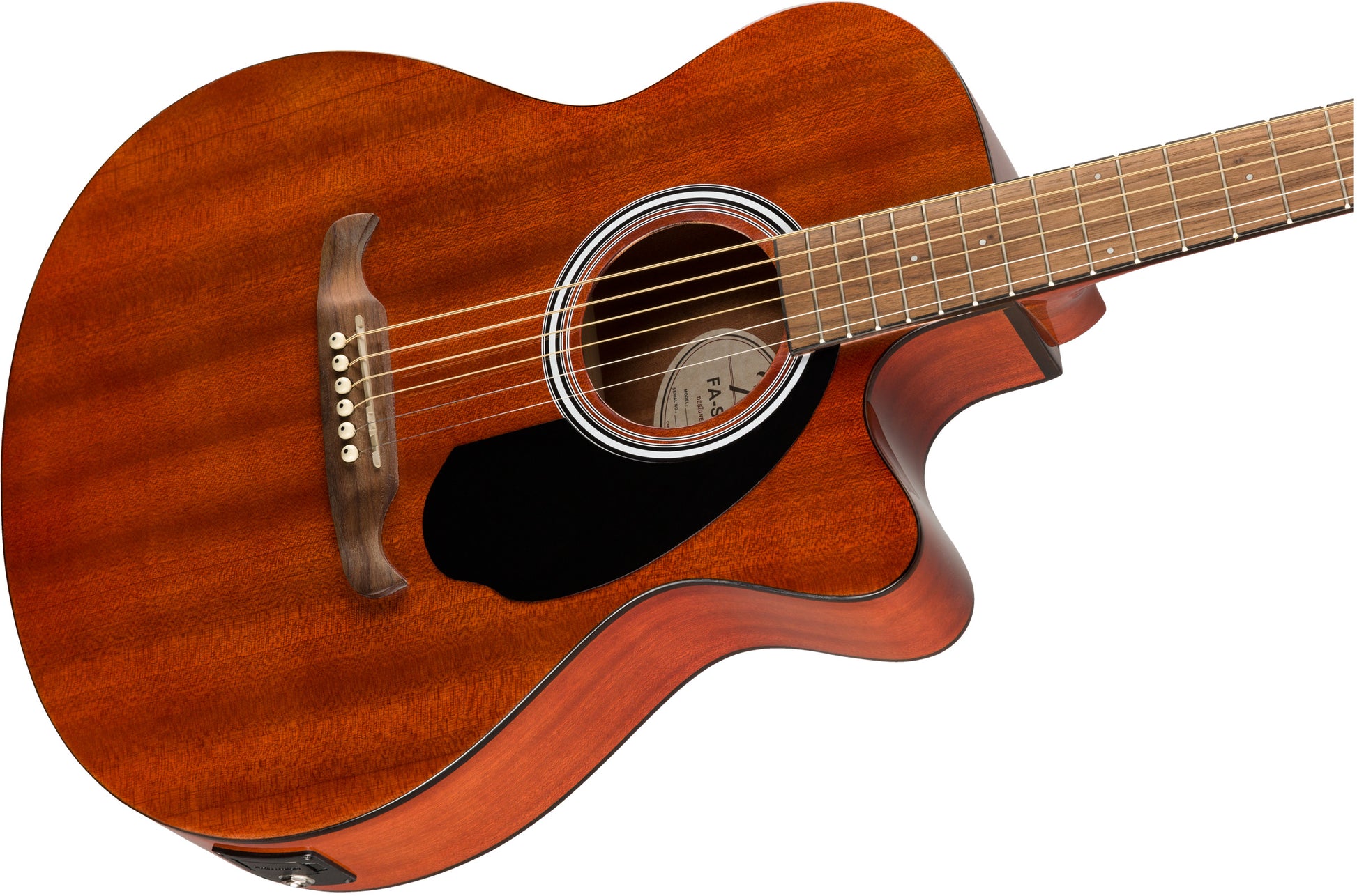 Fender FA135CE v2 All Mahogany WN Guitarra Electroacústica Concierto Natural 4