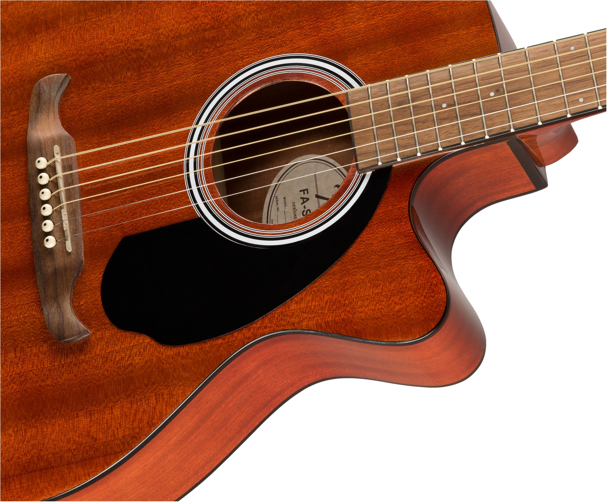 Fender FA135CE v2 All Mahogany WN Guitarra Electroacústica Concierto Natural 5