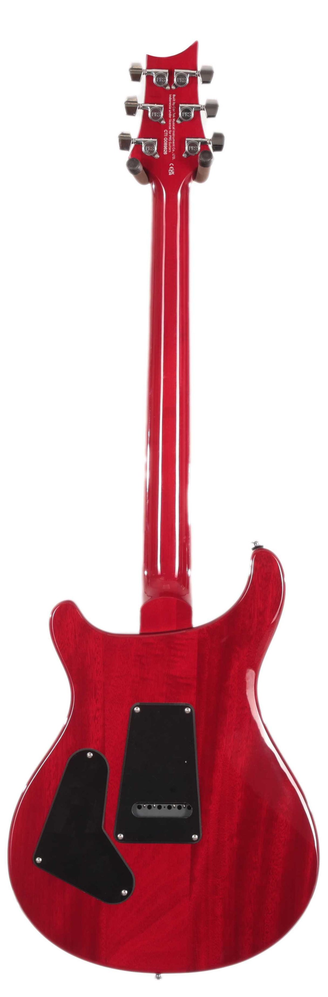 PRS SE Custom 24-08 Quilt CCB Guitarra Eléctrica Charcoal Cherry Burst 2