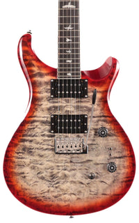 PRS SE Custom 24-08 Quilt CCB Guitarra Eléctrica Charcoal Cherry Burst 3