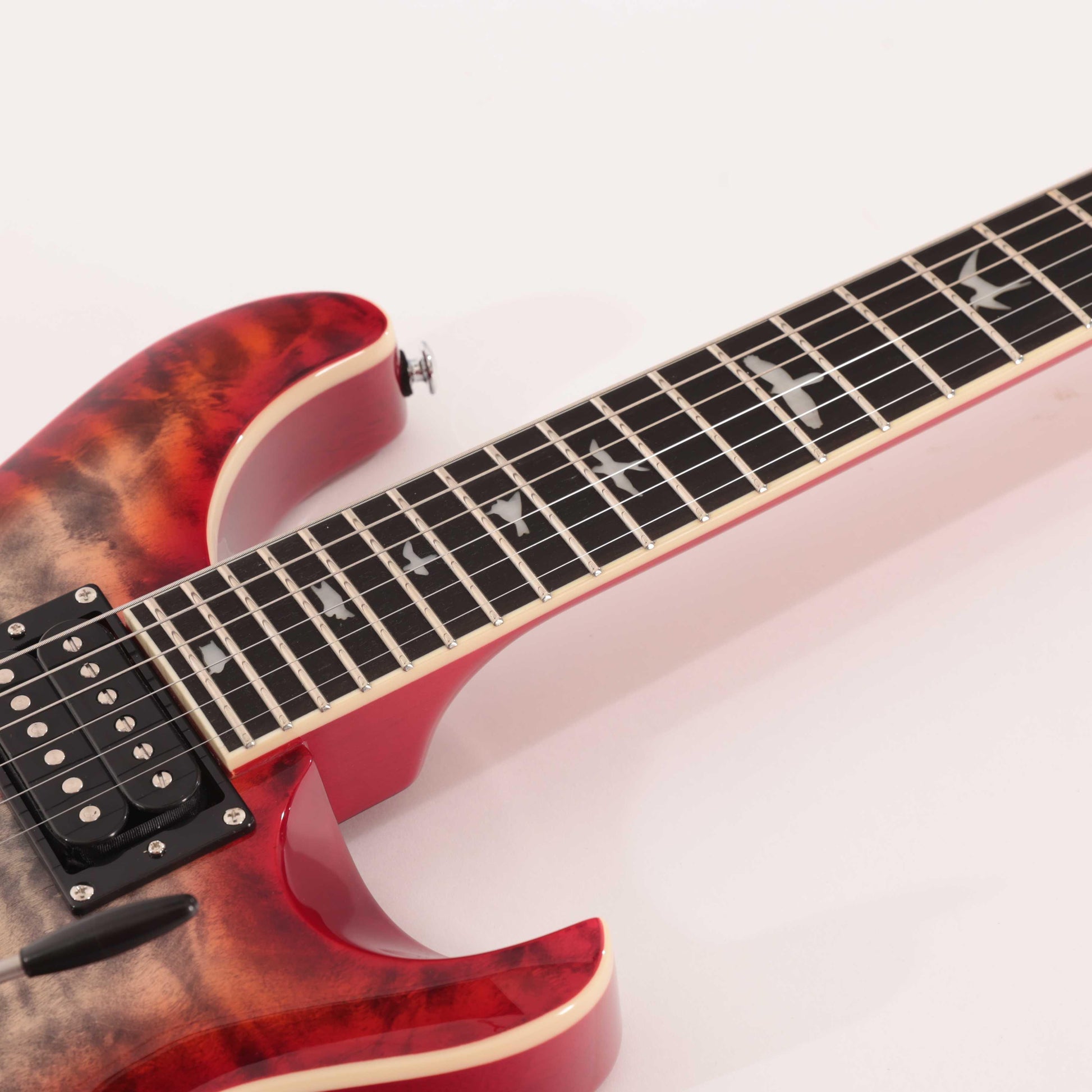 PRS SE Custom 24-08 Quilt CCB Guitarra Eléctrica Charcoal Cherry Burst 7