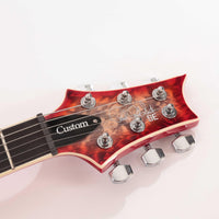 PRS SE Custom 24-08 Quilt CCB Guitarra Eléctrica Charcoal Cherry Burst 10