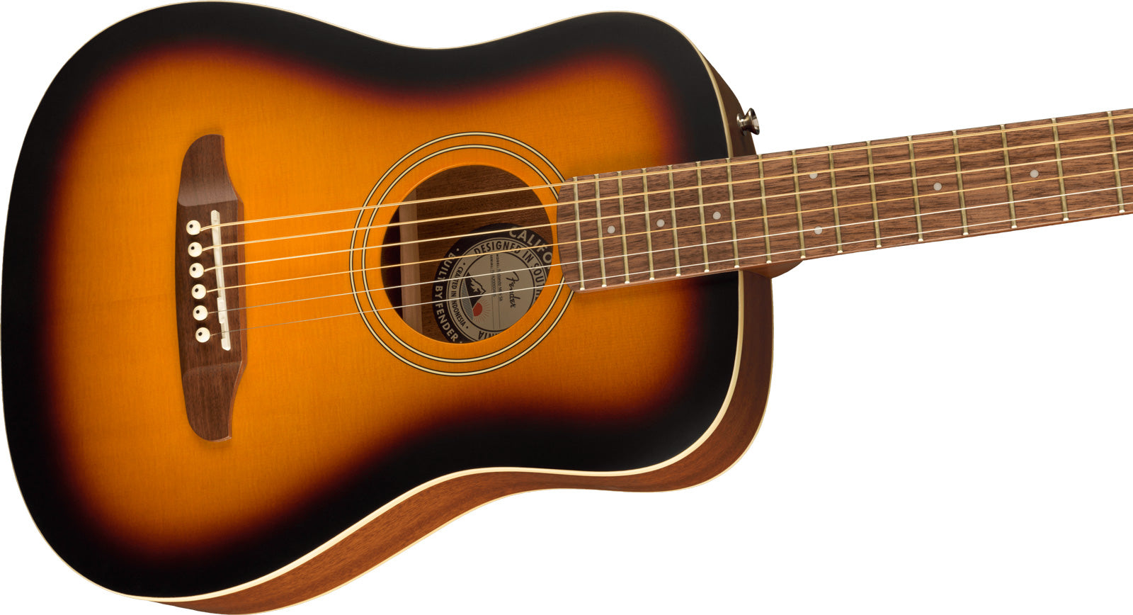 Fender Redondo Mini WN Guitarra Acústica Sunburst 4