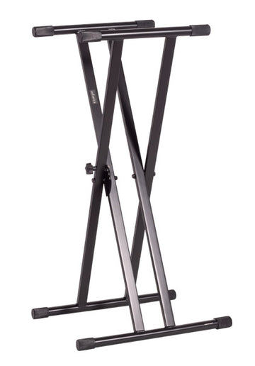 AUVISA STANDARD SOPORTE TECLADO DOBLE TIJERA NEGRO SK002 SKS03 KS010