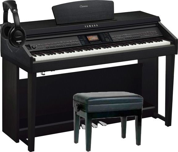 Yamaha -Pack- CVP701B Piano Digital + Banqueta y Auriculares 1