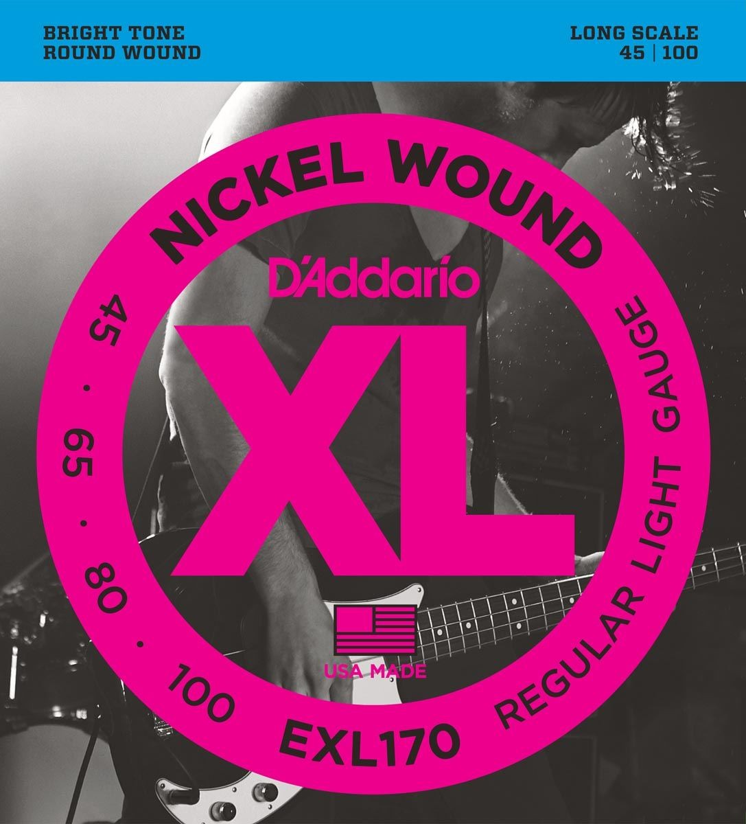 Daddario EXL170 Juego Cuerdas Bajo 045-100 1