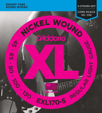 Daddario EXL1705 Juego 5 Cuerdas Bajo 045-130 1