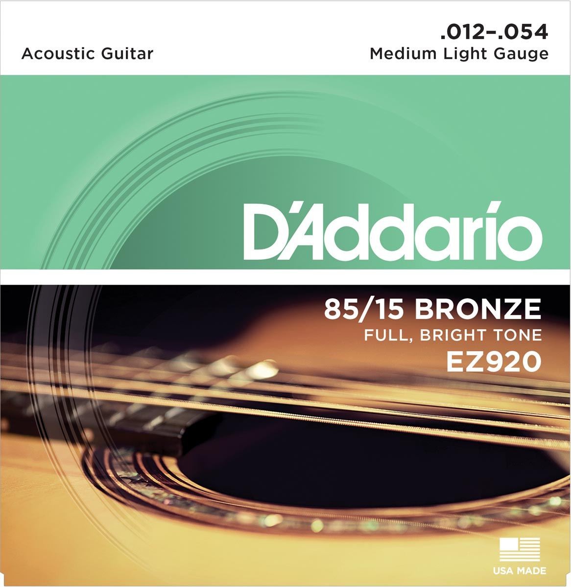 Daddario EZ920 Juego Cuerdas Guitarra Acústica 012-054 1