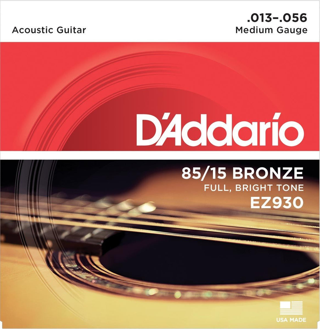 Daddario EZ930 Juego Cuerdas Guitarra Acústica 013-056 1