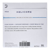 Daddario Juego Cuerdas Viola Helicore H410LM Long Med 2