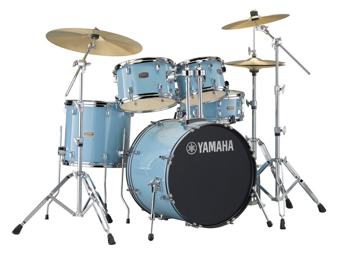 Yamaha RDP0F5 GPU CPset Rydeen Batería Acústica con Herrajes y Platos Gloss Pale Blue 1