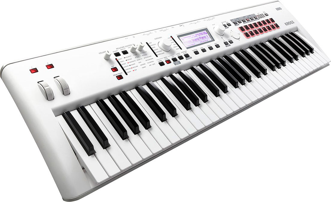 Korg Kross2 61 WH Teclado Workstation Portátil Blanco 2