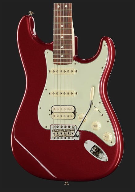 Fender American Performer Stratocaster HSS RW Guitarra Eléctrica Aubergine 7