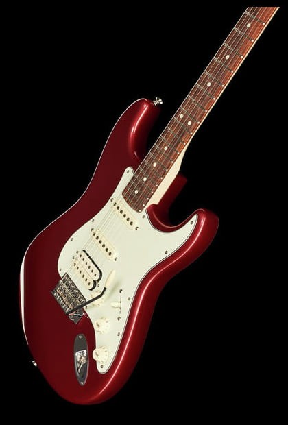 Fender American Performer Stratocaster HSS RW Guitarra Eléctrica Aubergine 12