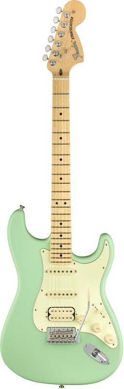 Fender American Performer Stratocaster HSS MN Guitarra Eléctrica Satin Surf Green 1