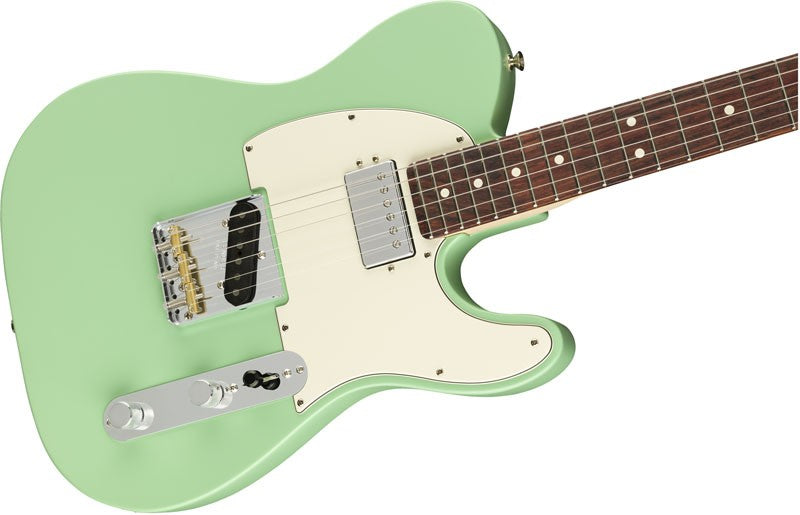 Fender American Performer Telecaster HUM RW Guitarra Eléctrica Satin Surf Green 3