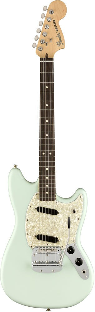 Fender American Performer Mustang RW Guitarra Eléctrica Satin Sonic Blue 1