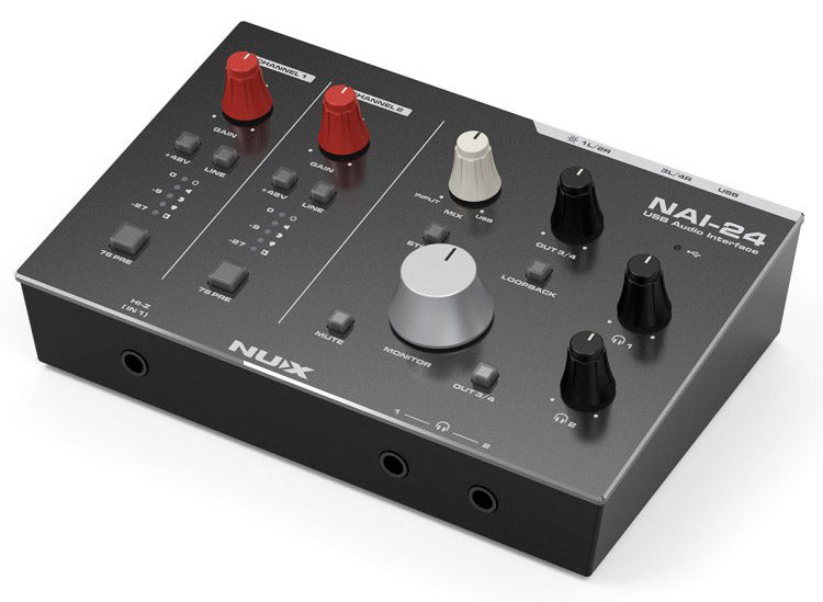 NUX NAI-24 Interfaz de Audio USB 2 Entradas 2