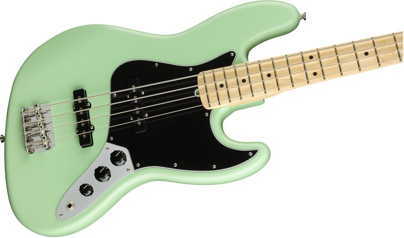 Fender American Performer Jazz Bass MN Bajo Eléctrico Satin Surf Green 3