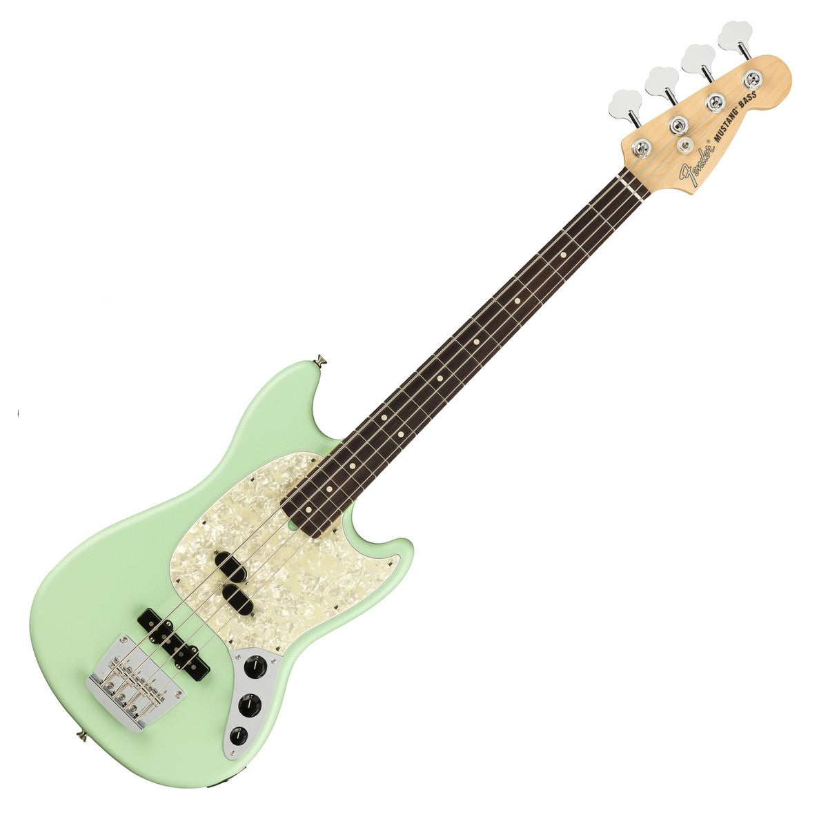 Fender American Performer Mustang Bass RW Bajo Eléctrico Satin Surf Green 7