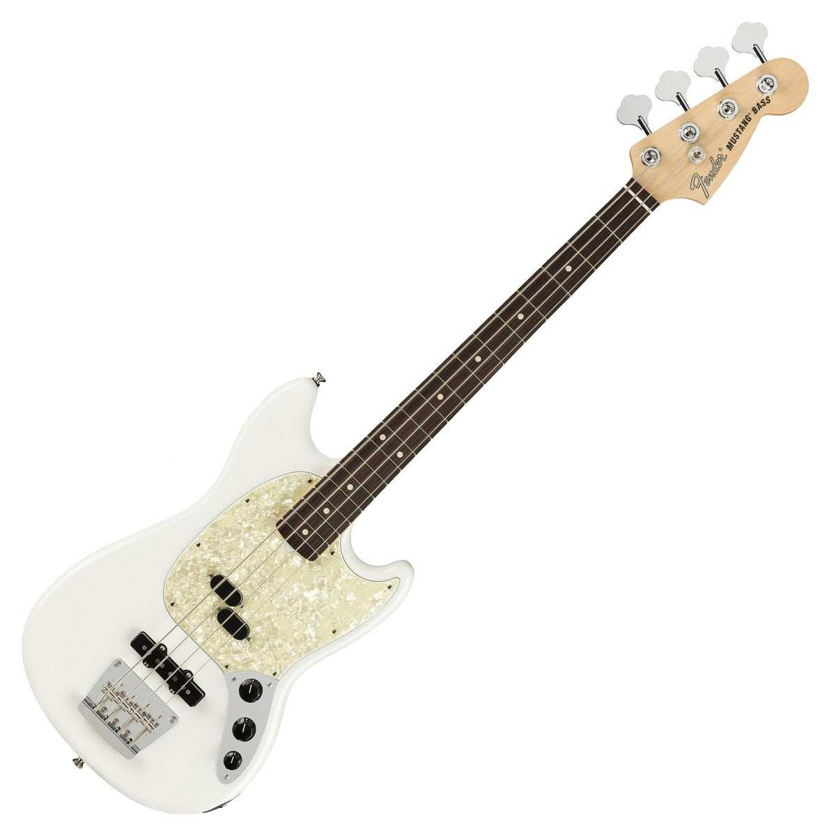 Fender American Performer Mustang Bass RW Bajo Eléctrico Arctic White 7