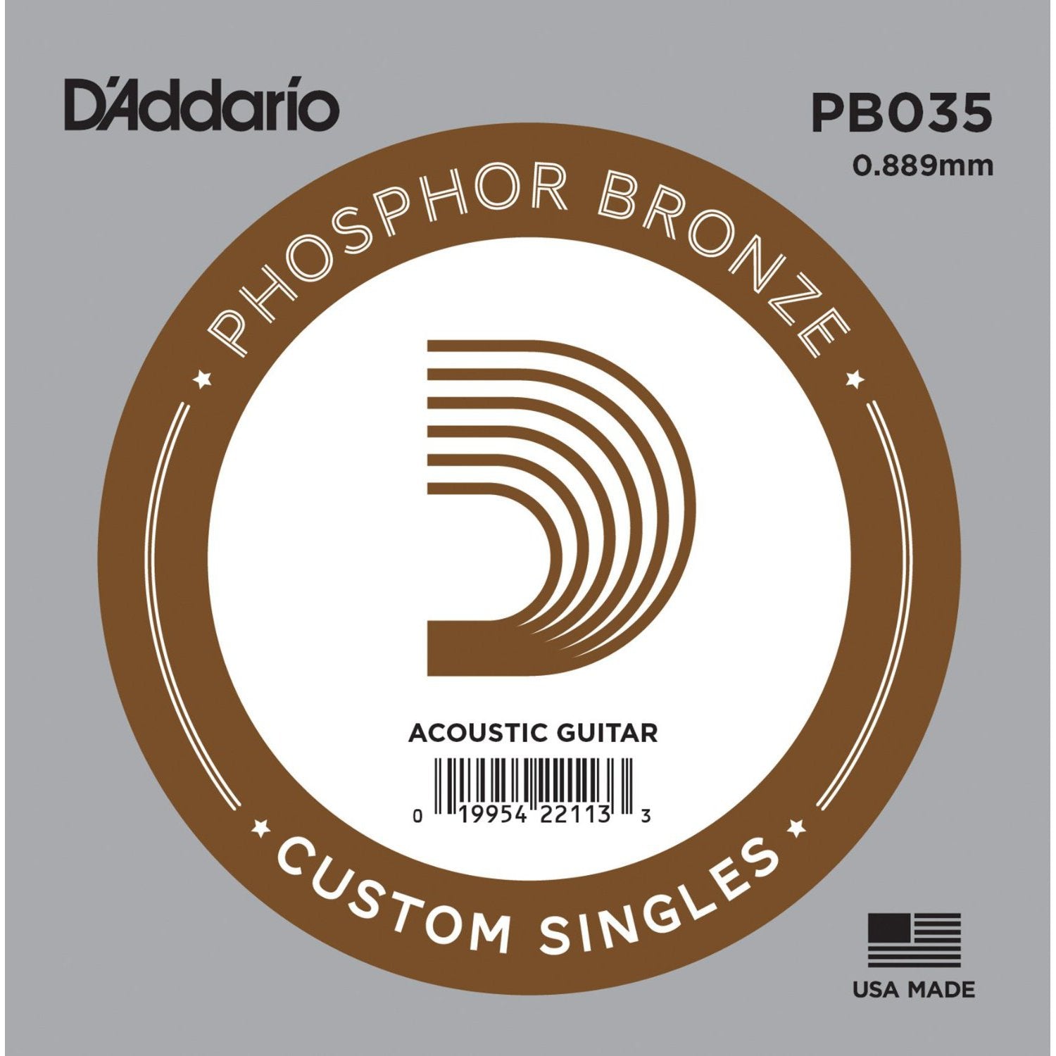 Daddario PB035 Cuerda Guitarra Acústica Bronze 1