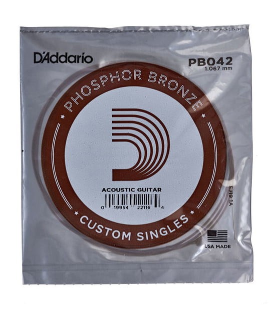 Daddario PB042 Cuerda Guitarra Acústica Bronze 1