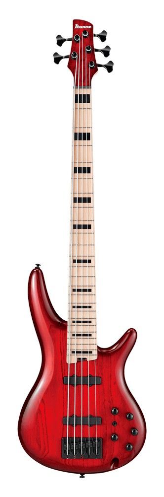 Ibanez ANB205 TWB Adam Nitti Signature Bajo Eléctrico 5 Cuerdas Transparent Wine Red Burst 1