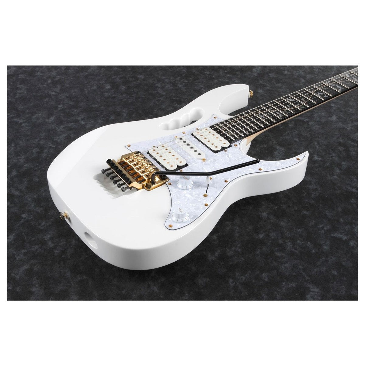 Ibanez JEM7Vp WH Steve Vai Guitarra Eléctrica Blanca 13