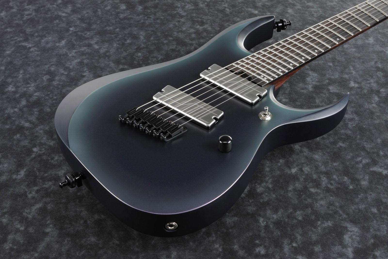 Ibanez RGD71ALMS BAM Axion Label Guitarra Eléctrica 7 Cuerdas Multiescala Black Aurora Burst 9