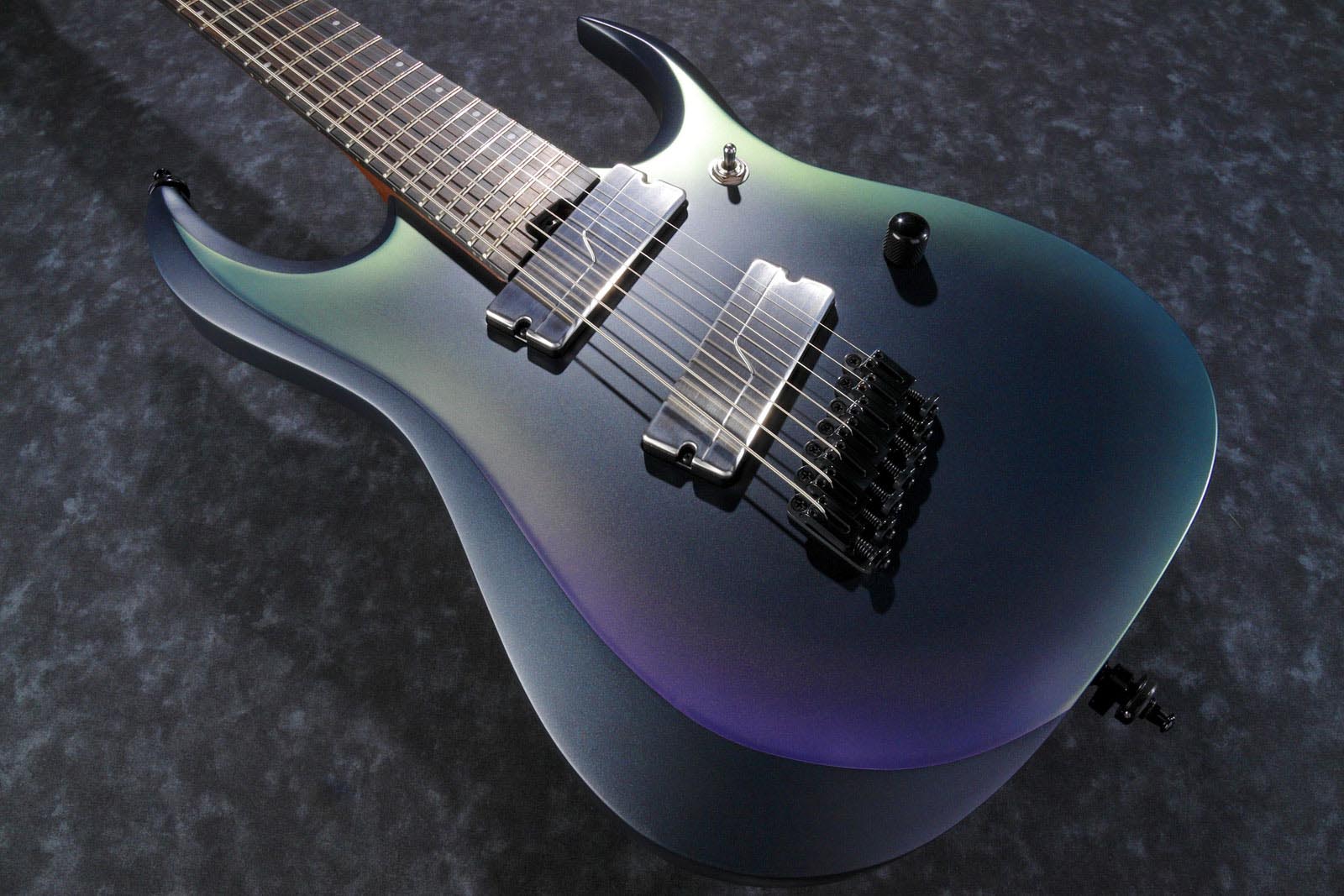 Ibanez RGD71ALMS BAM Axion Label Guitarra Eléctrica 7 Cuerdas Multiescala Black Aurora Burst 11