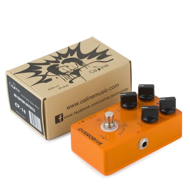 Caline CP18 Orange Burst Pedal Overdrive Booster Guitarra 7