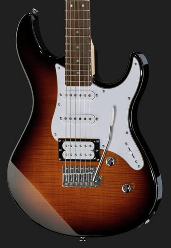 Yamaha Pacifica 212VFM TBS Guitarra Eléctrica Flamed Maple Tobacco Brown Sunburst 5