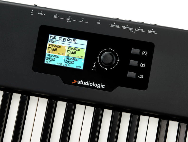 Studiologic SL88 Grand Teclado Controlador Midi 12