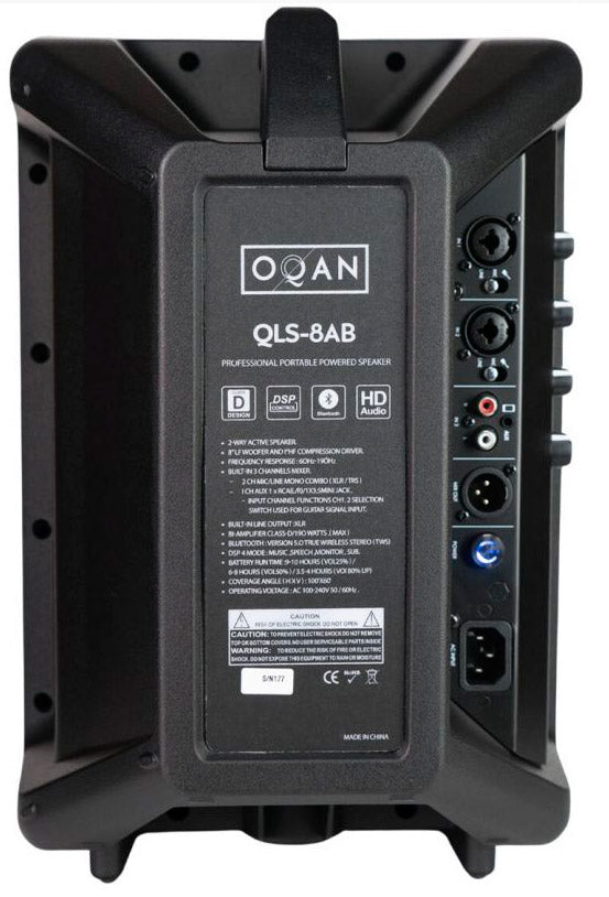 Oqan QLS-8AB Altavoz PA 8 Pulgadas con Batería 2