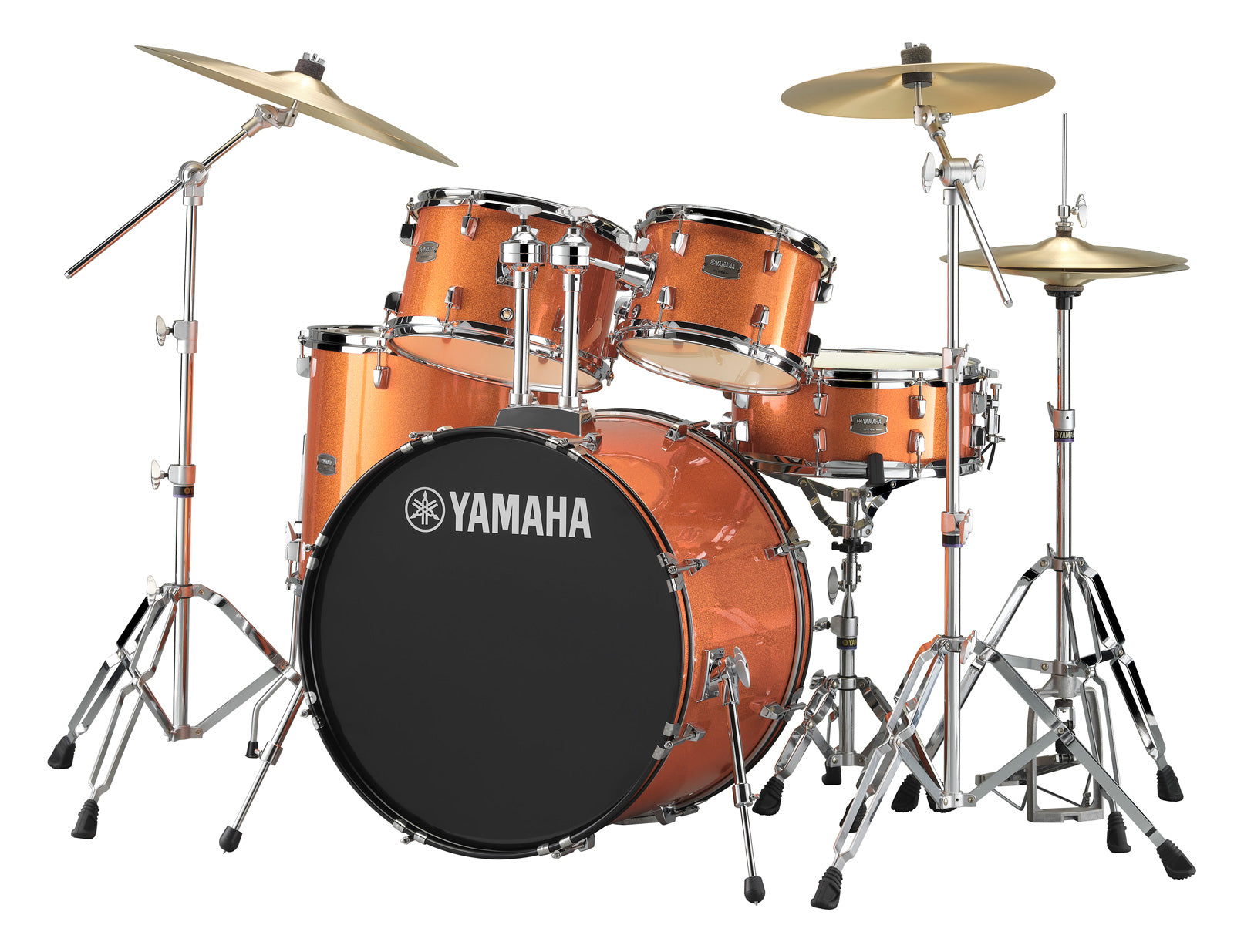 Yamaha RDP2F5 ORG CPset Rydeen Batería Acústica con Herrajes y Platos Orange Glitter 1