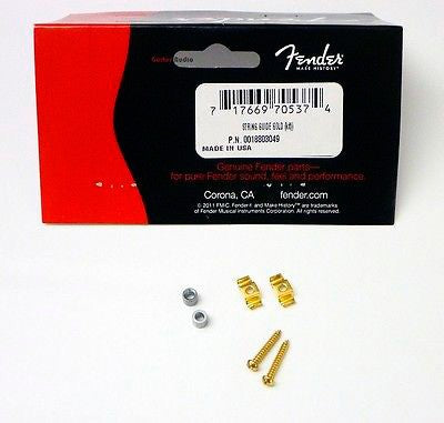 Fender 0018803049 Set de 2 Guías de Cuerdas Dorados 1