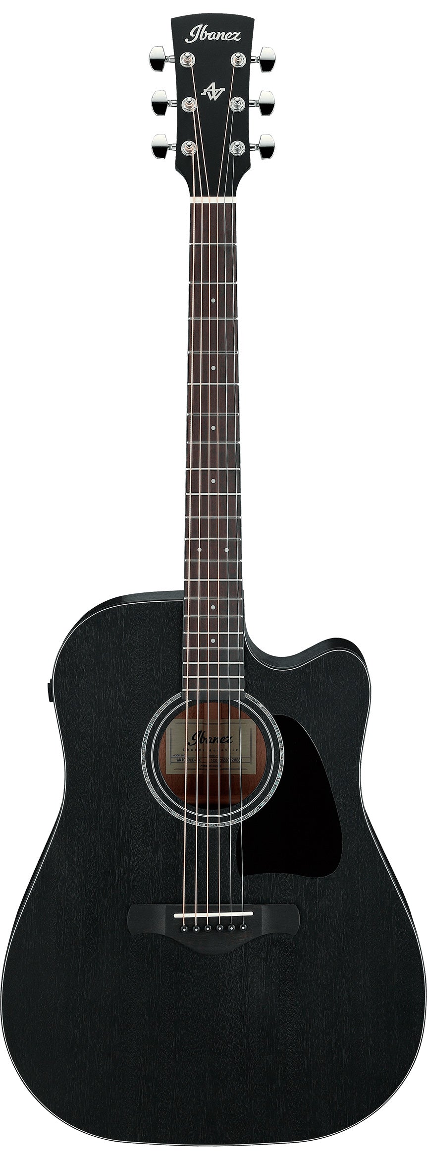 Ibanez AW1040CE WK Guitarra Electroacústica Dreadnought Weathered Black 1