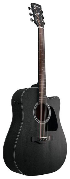 Ibanez AW1040CE WK Guitarra Electroacústica Dreadnought Weathered Black 2