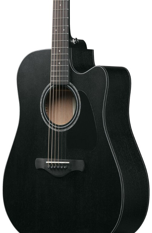 Ibanez AW1040CE WK Guitarra Electroacústica Dreadnought Weathered Black 8