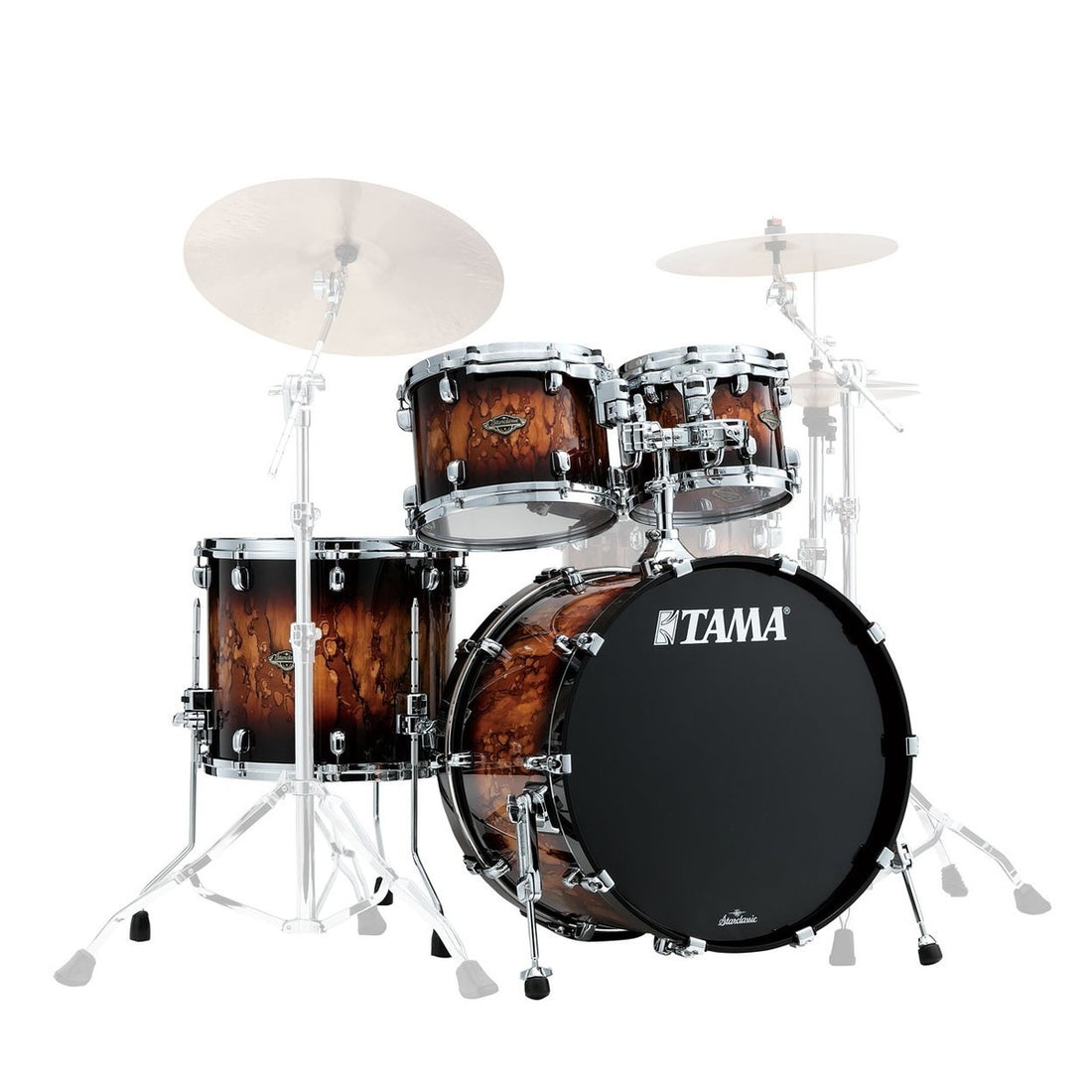 Tama WBS42S MBR Starclassic Walnut Birch Batería Acústica Molten Brown Burst 2