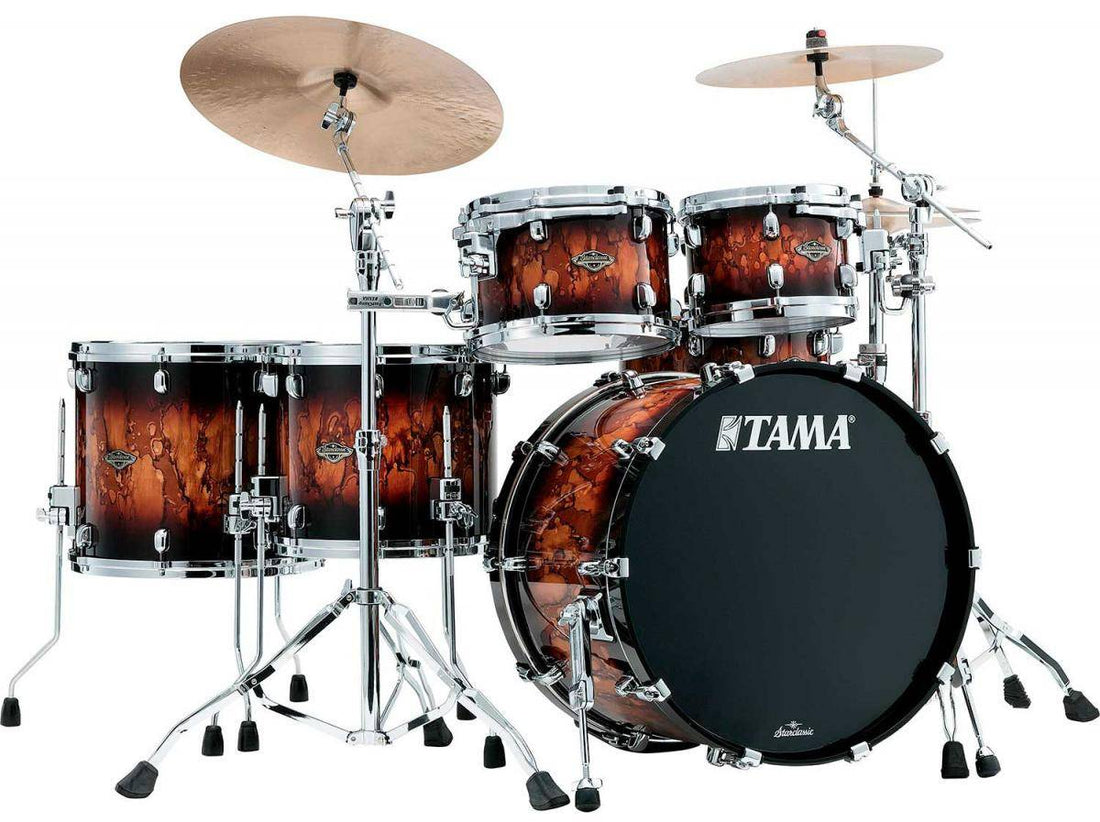 Tama WBS52RZS MBR Starclassic Walnut Birch Batería Acústica Molten Brown Burst 1