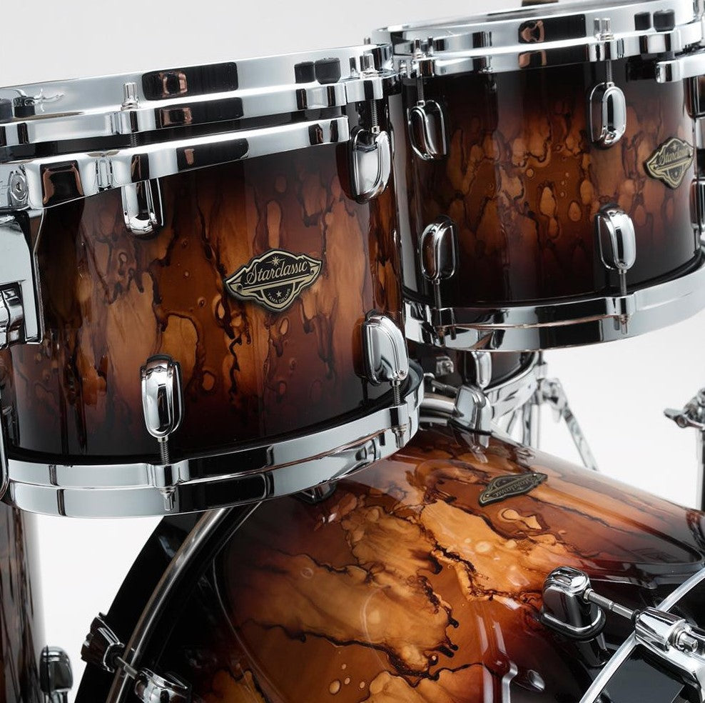 Tama WBS52RZS MBR Starclassic Walnut Birch Batería Acústica Molten Brown Burst 6